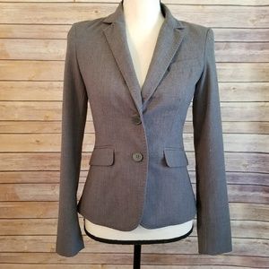 New York and Company Grey Stretch Blazer Sz 0
